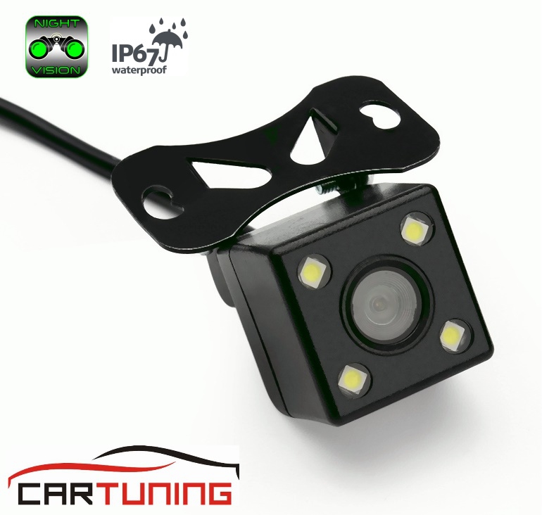 Monitory, park. kamery - RGB LED parkovací a couvací kamera s nočním viděním pro GPS navigace (2.5MM JACK)