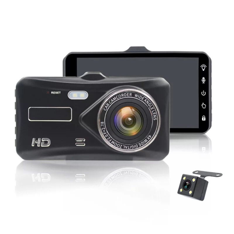 Kamery do auta - 4.0 dotyková DVR kamera GDX97 s 2K rozlišením a zpětnou kamerou